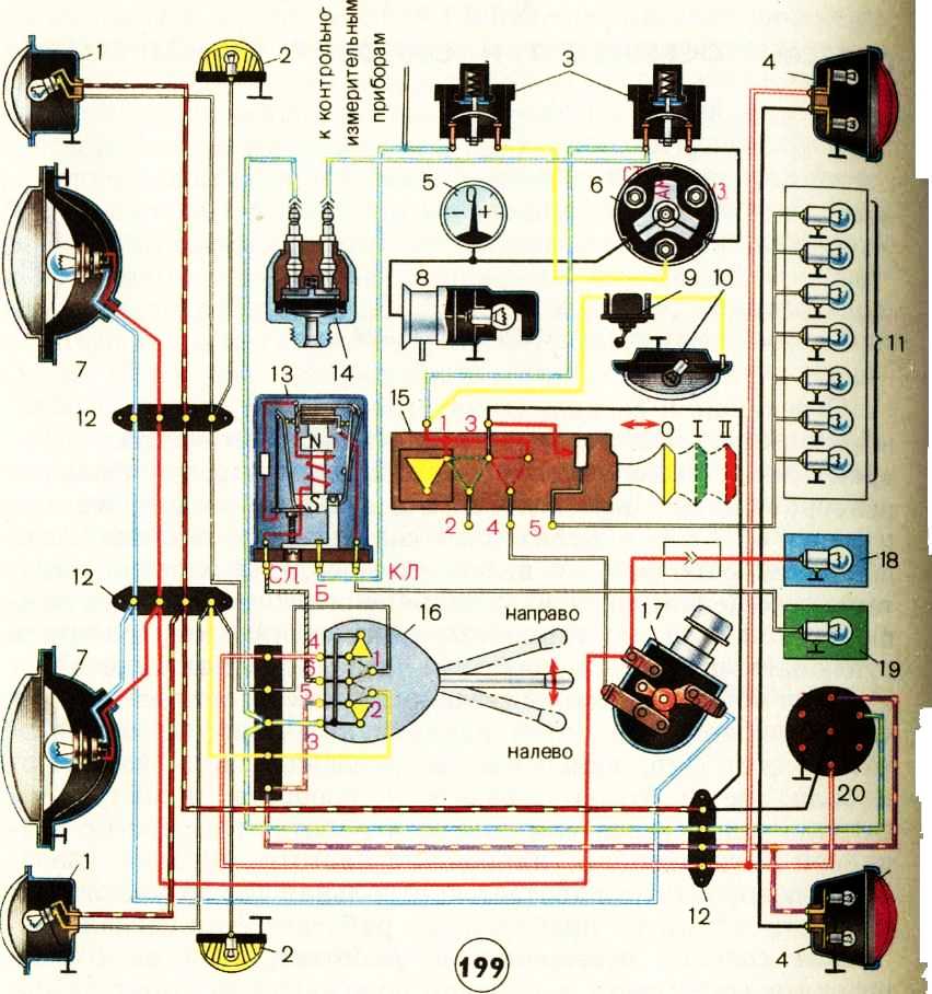 Системы освещения и звуковой сигнализации автогрейдера