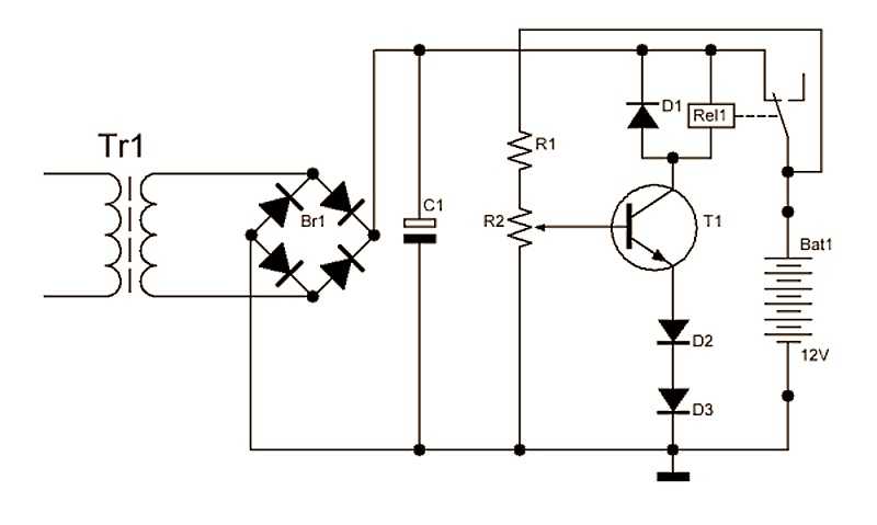 Схема зарядного устройства 12 вольт
